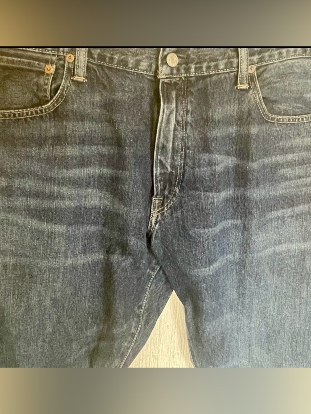 Polo by Ralph Lauren Men's Dark Blue Relaxed Denim Jeans - Picture 2 of 14